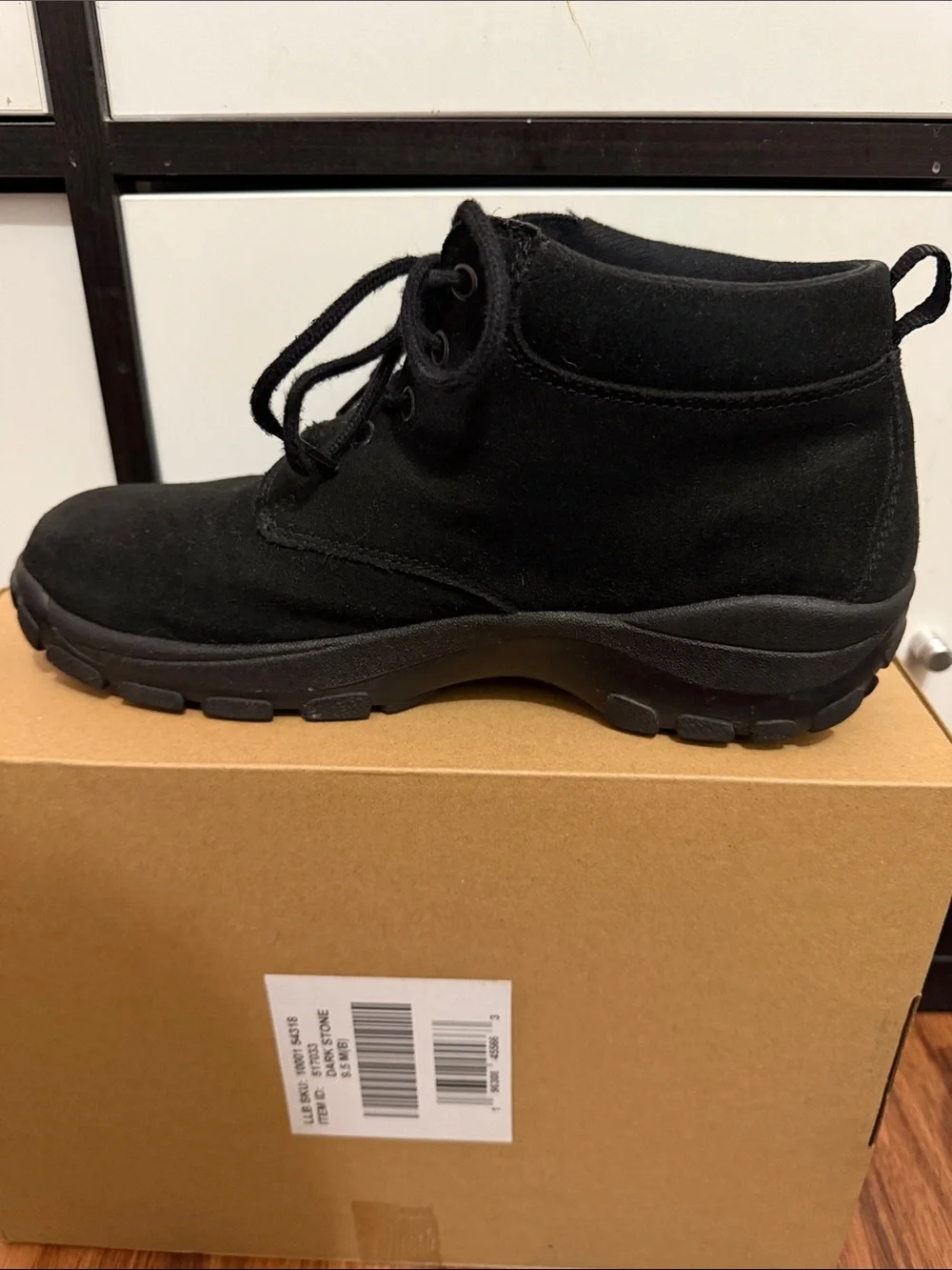 Lands' End Black Suede Chukka Boots